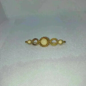 Monet head scarf gold tone pin